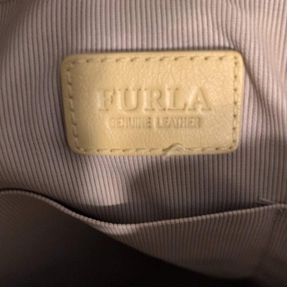 Furla Vibrant Yellow Tote Bag 17 x 11 Leather Clean Beautiful - Picture 8 of 16
